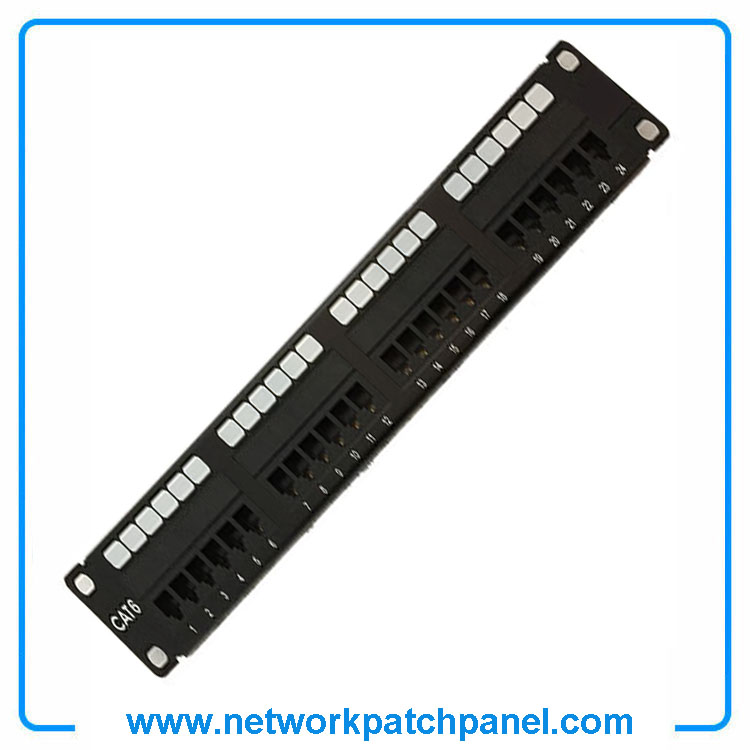 24 Port STP Shielded Cat6 Network Patch Panel Patch Bay china Patch Panel Suppliers